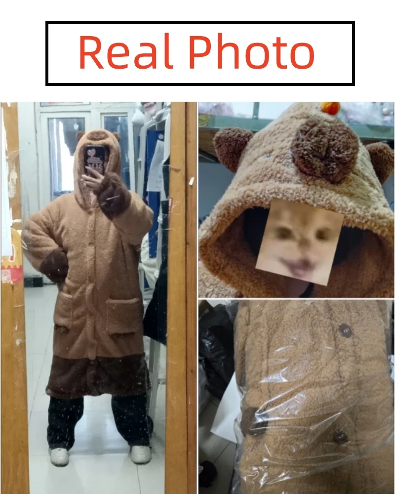 Adult capybara cosplay costume robes Kigurumi anime nightgown Halloween cartoon pajamas pajama party costume