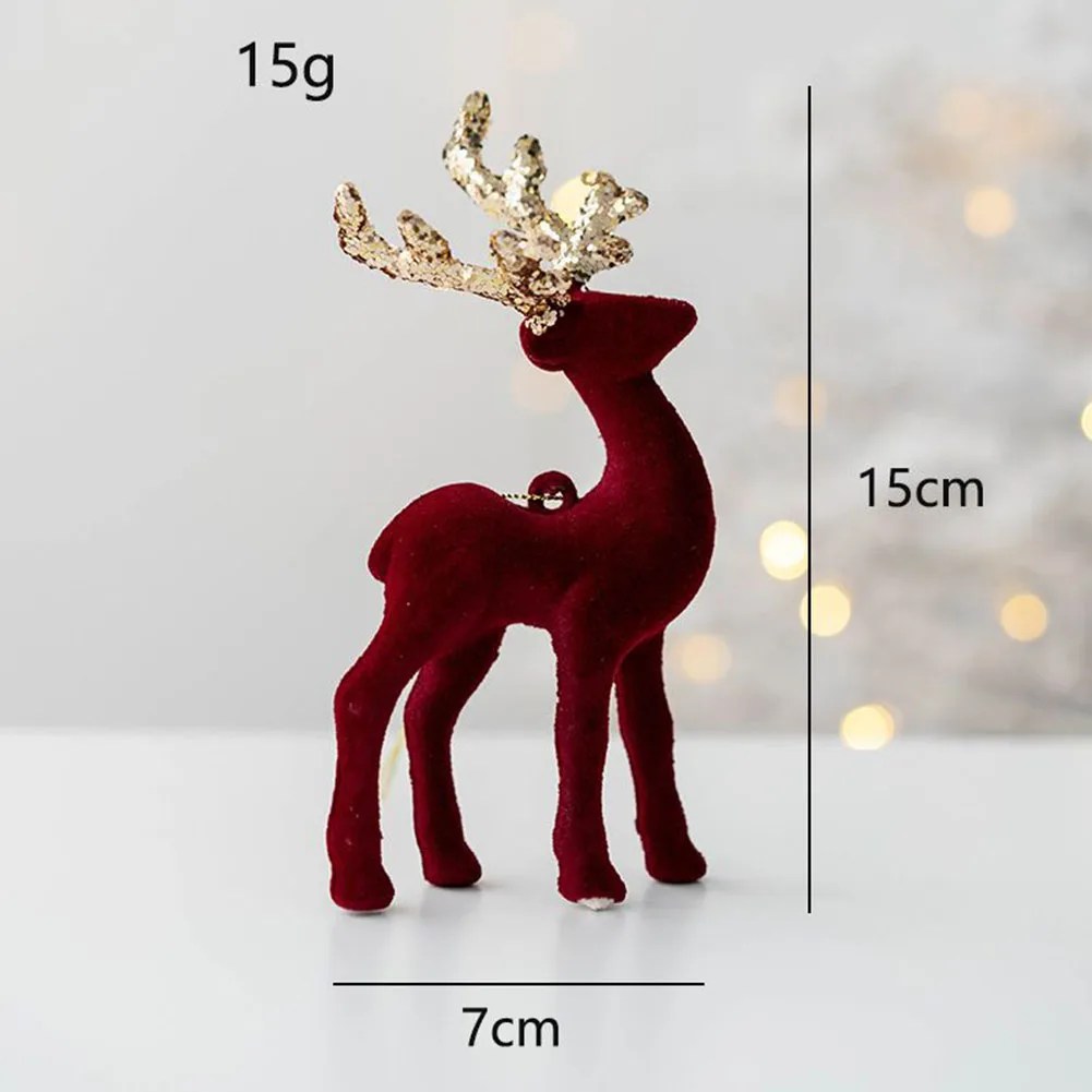 

Brand New Durable Exquisite High Quality Practicall Simulation Deer Decor +Faux Plush Decor Craft Garden Ornament