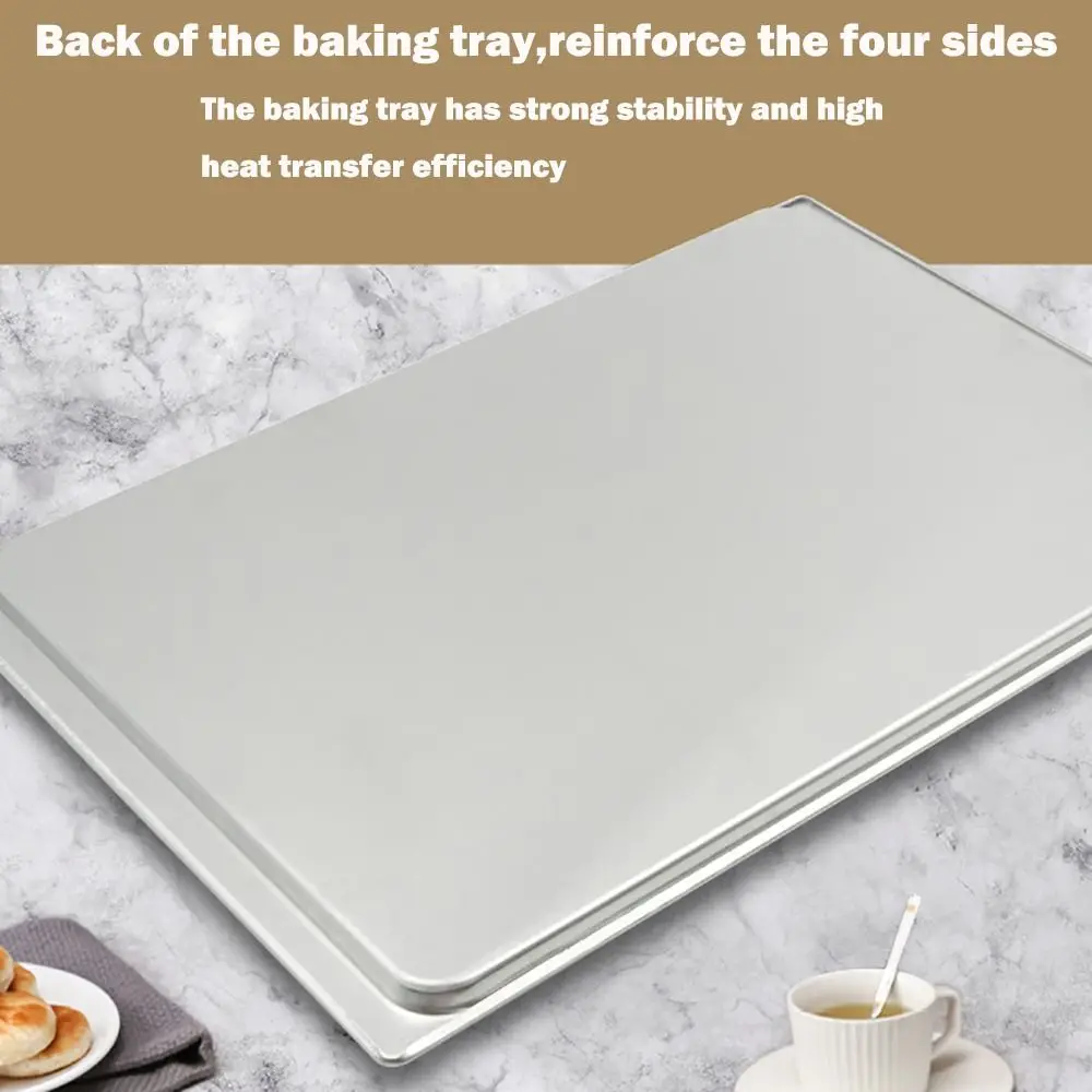 New 315*435mm Baking Tray Even Heating Aluminum Alloy Oven Tray Non-stick Baking Pan Bread Cake Tray Cookies Baking Tray