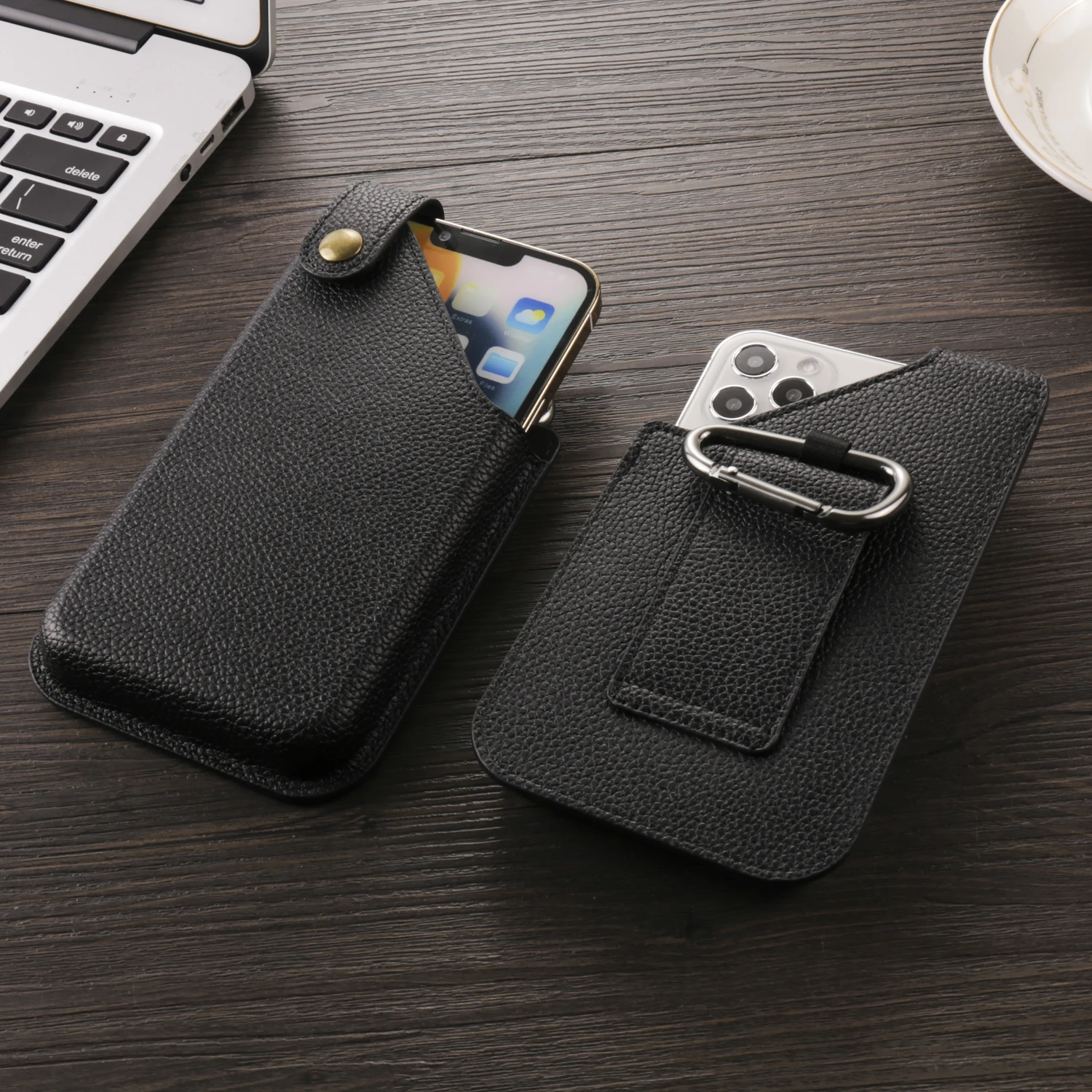 Moex Borsa Traversa Con Clip Da Cintura Per Xiaomi Redmi Note 9 – Universale, Pelle PU, Chiusura Magnetica - 2
