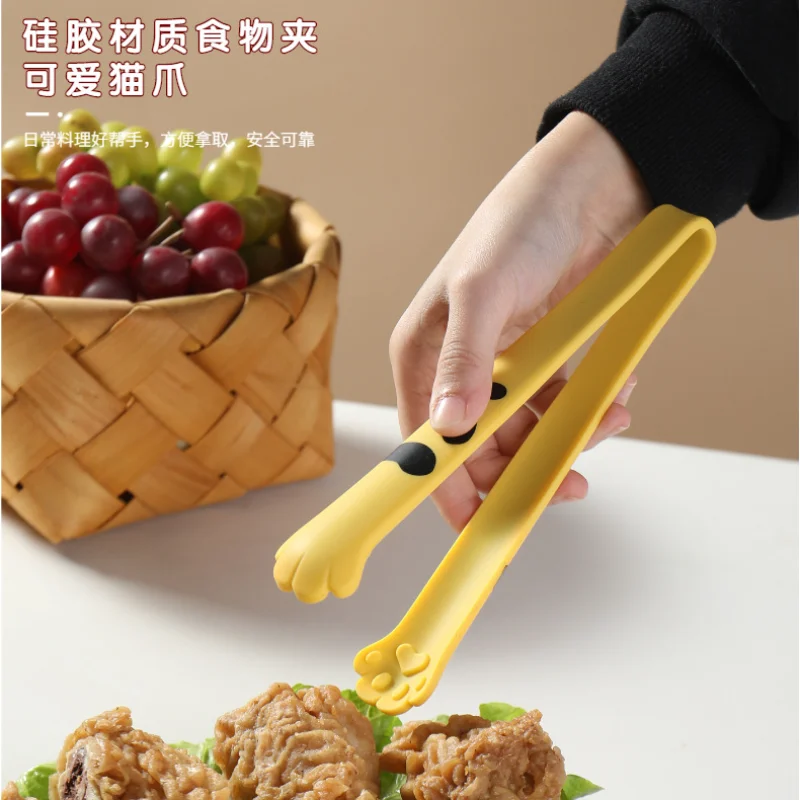 다기능 고양이 실리콘 음식 클립, 주방 음식 디저트 실리콘 클립, 베이킹 바베큐 클립, 샐러드 빵 클립