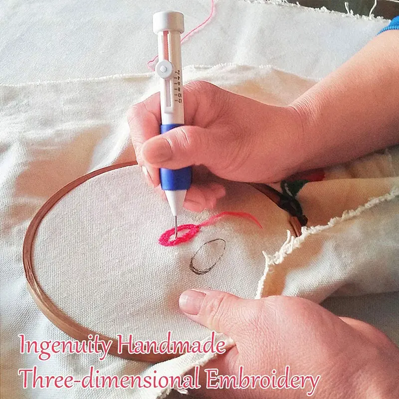 MagicNeedleforEmbroideryPunchNeedleStitchingMagicEmbroideryNeedlePenWeavingTool