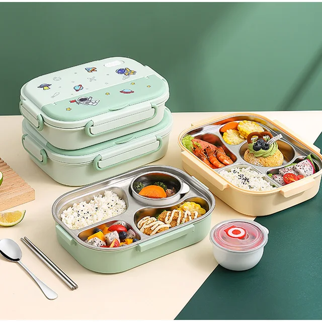 Healthy 316 Stainless Steel Thermal Lunch Box for Kids School Cute