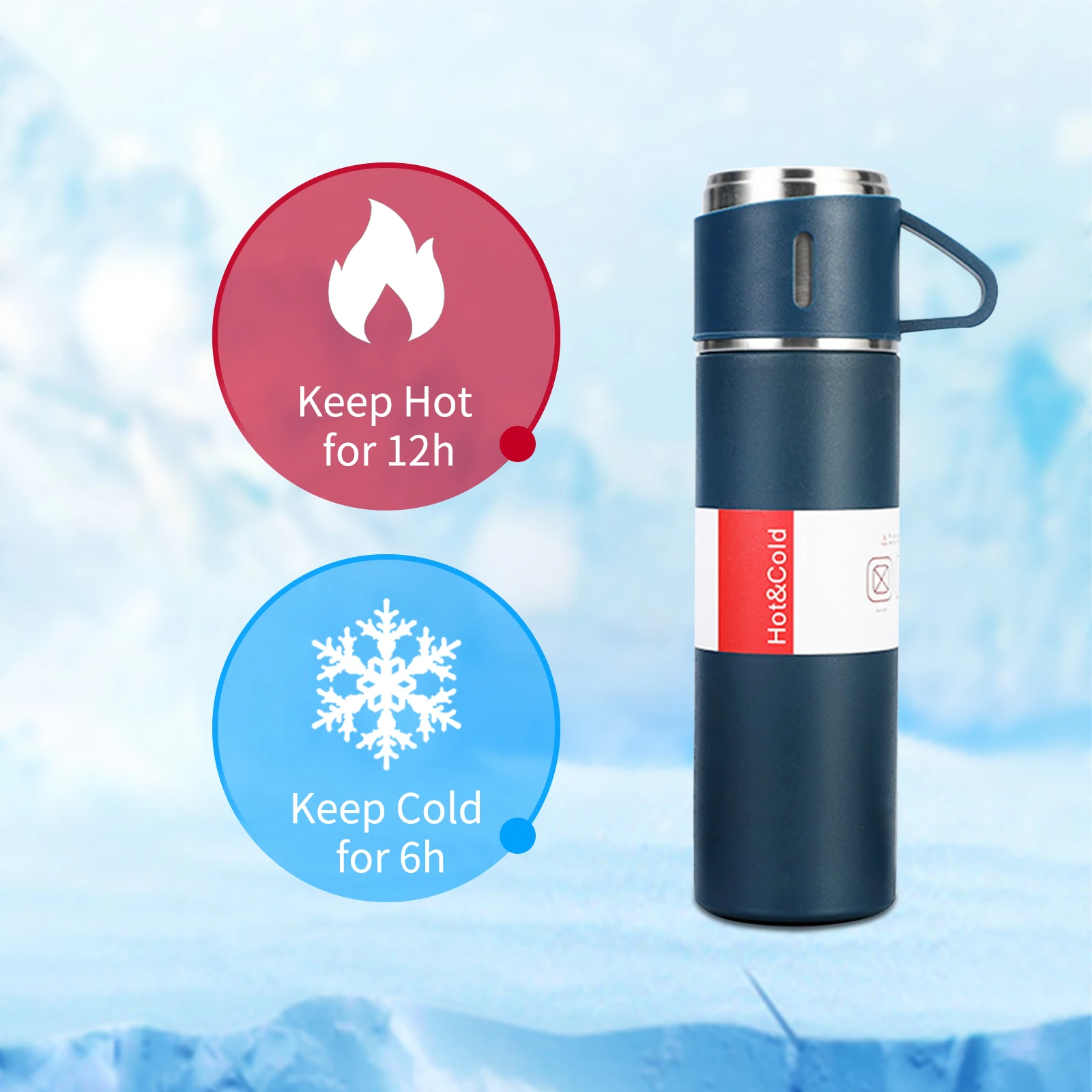 

Vacuum Thermos Bullet Double-Layer Stainless Steel Coffee Tumbler Travel Mug Business Trip Water Bottle For Christmas Gift Set
