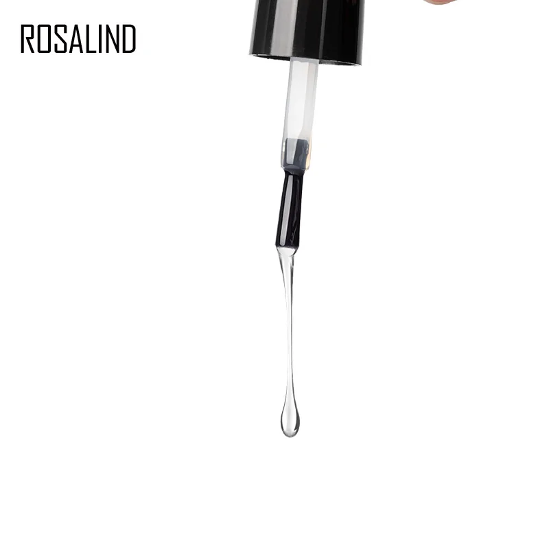 ROSALIND Top Coat Gel Nail Polish Diamond Transparent Soak Off UV Primer Gel Vernis 15ml Long Lasting Gel Lacquer Art Manicure 4