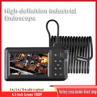 4.3 Inch Screen Industrial Endoscope Camera 1080P Snake Endoscopic For Cars Sewer Piping Inspection Borescope 1