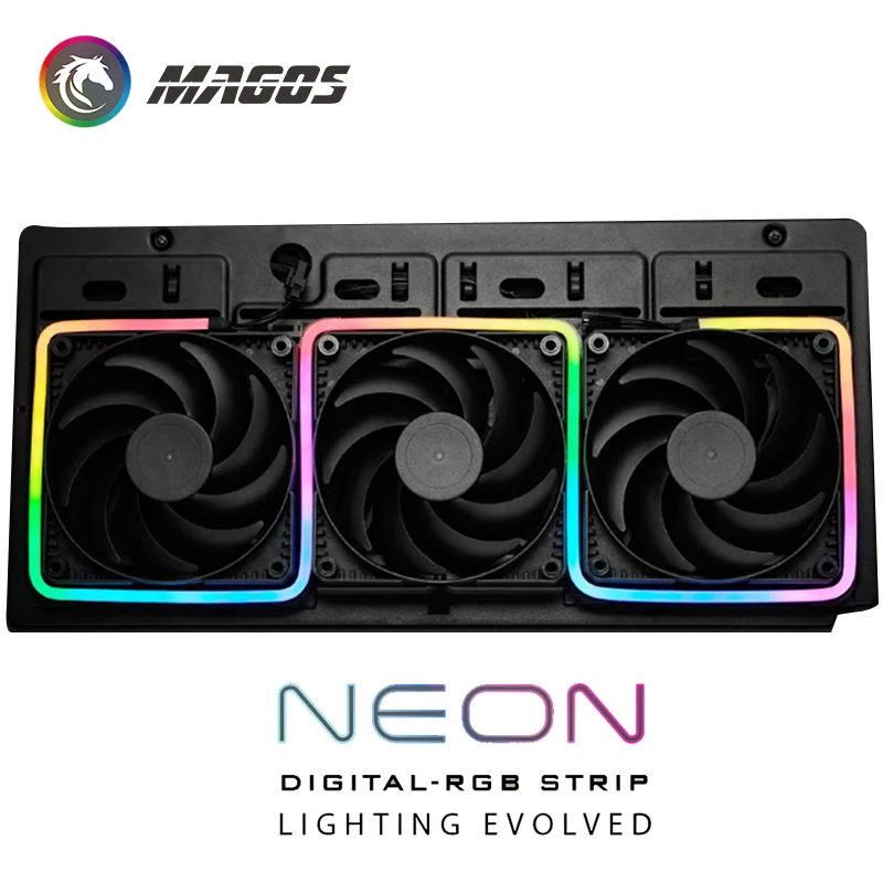Phanteks-barra de Luz Neon para Decoração de pc Tira Led Rgb Tamanhos m1 m5 40cm 55cm 100cm 5v Argb Suporta Asus Giga Msi Sync Ventiladores e resfriadores - Imagem 4