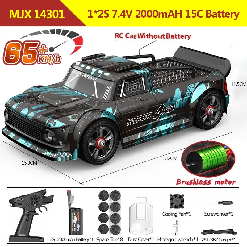 Hyper Go MJX 14301 14302 14303 1/14 4WD RC سيارة 6...