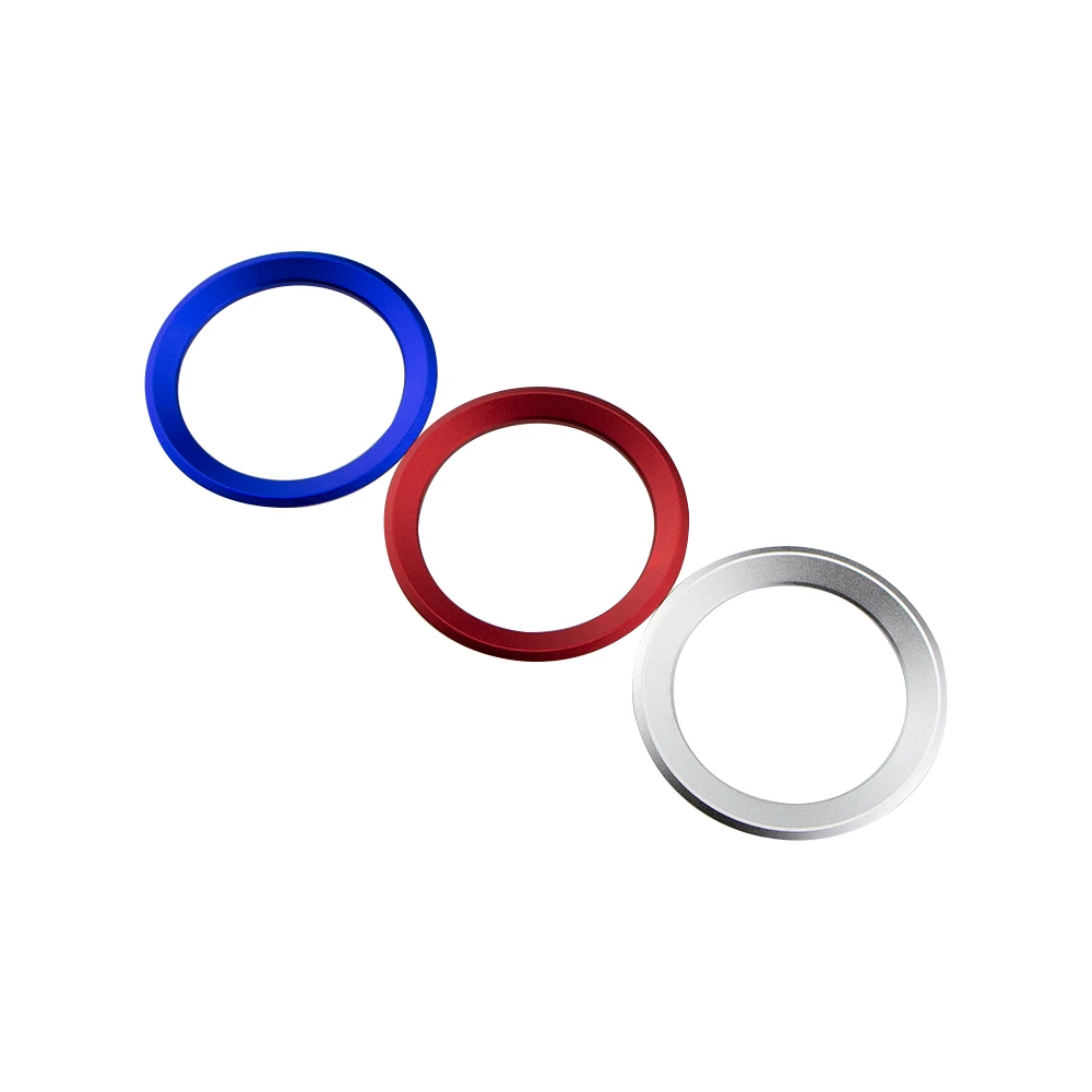 Premium Aluminum Steering Wheel Logo Trim Cover