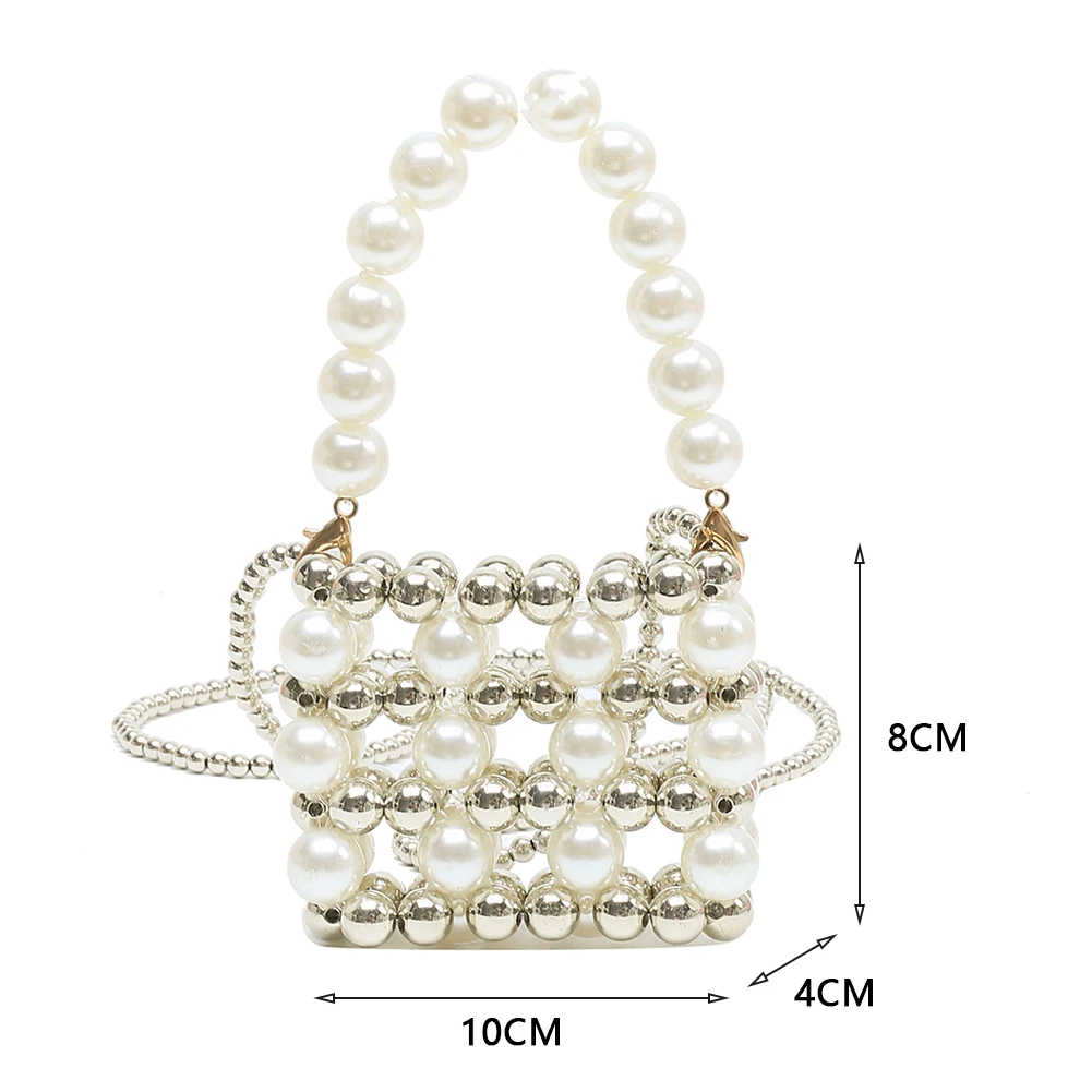 BUY Luxury White Pearl Purses Shoulder Bag for Women IN INDIA