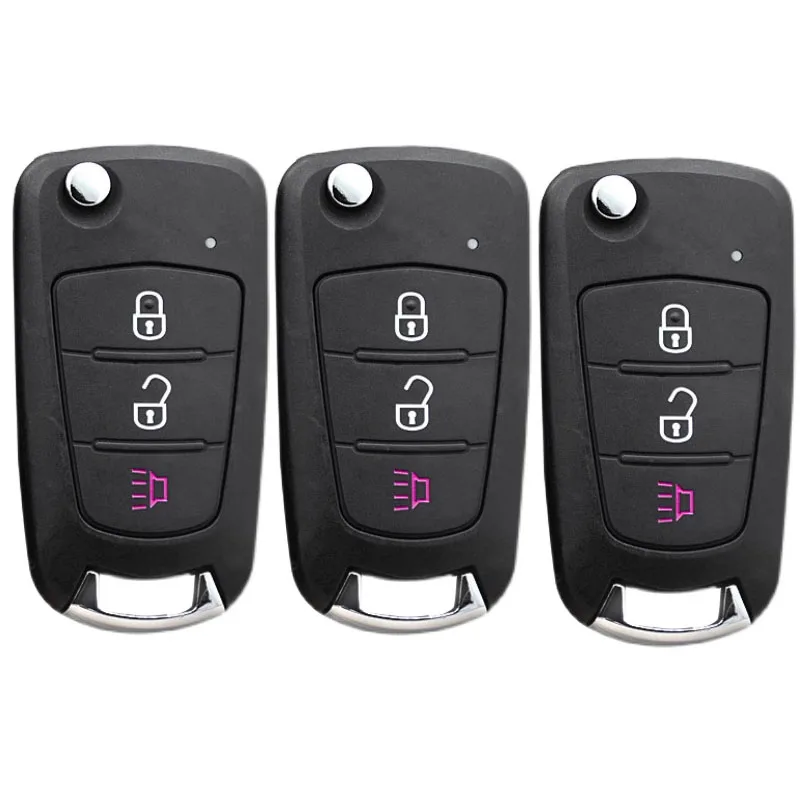3 Buttons Replacement Flip Folding Remote Key Case Shell For Great Wall Wingle 5 6 Haval H5 H6 Keyless Entry Fob Key Cover key case car key shell key cover folding car key shell fob cover key fob replacement