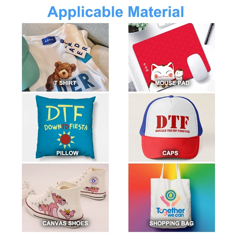 엡손 DTF 프린터 헤드 용 1kg DTF 파우더 핫멜트 파우더 DTF 직접 전사 필름 핫 필 1kg 블랙 화이트 DTF 파우더