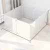 DIY Pet Cage Household Indoor Easy Installation and Easy to Remove Dog Fence Guinea Pig Isolation Net Dog Cage Cat Cage Rabbit Fence Free Assembled Turtle Activity Area Grids Blocking Net Without Punching
