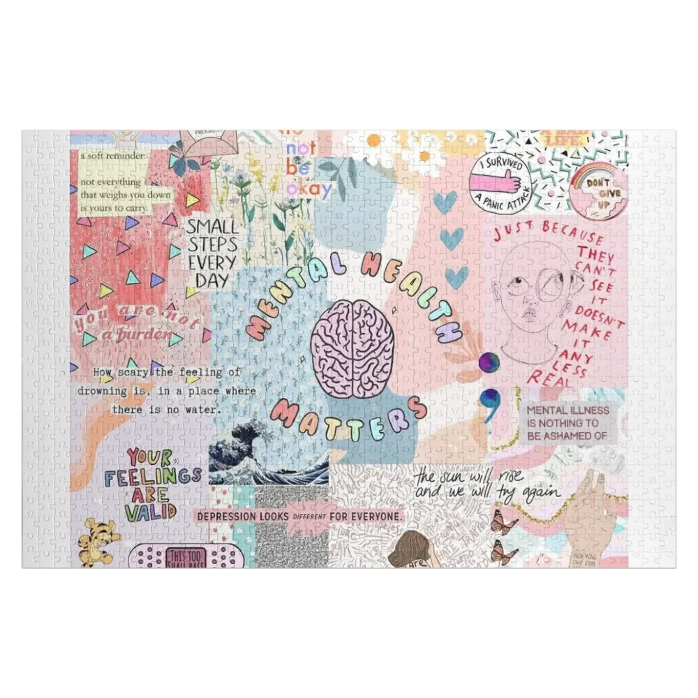 

Mental Health Matters Collage Jigsaw Puzzle Toddler Toys Anime Puzzle