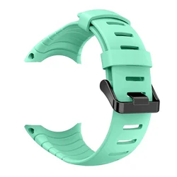 High-Quality Textured Silicone Watchband with Black Buckle for Suunto Core (2)