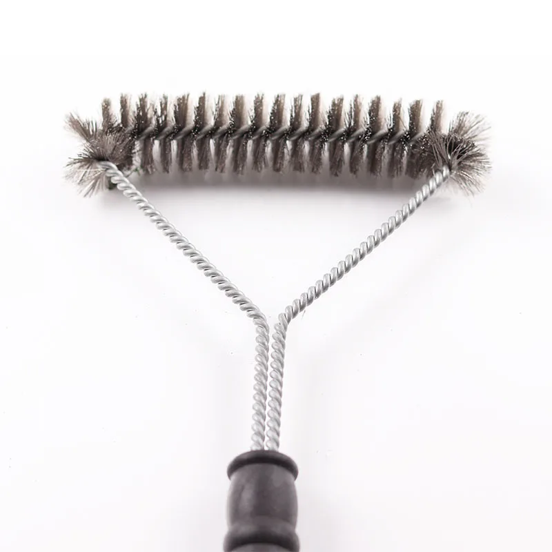 Barbecue Grill BBQ Brush Clean Tool Grill Accessories Stainless Steel Bristles Non-stick Cleaning Brushes Barbecue Accessories