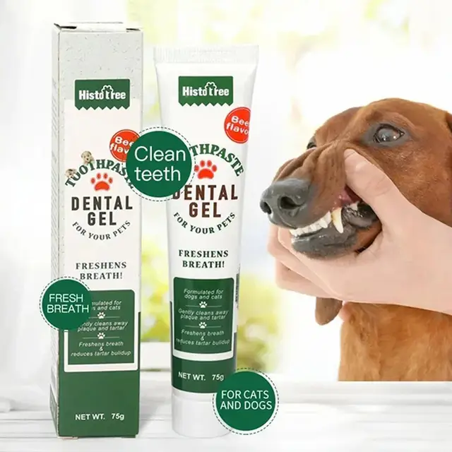 Pet Toothpaste Cleaning Products Vanilla Beef Flavor Dog Toothpaste Dog Oral Cleaning Products Pet Tootpaste Cleaning Supplies 1