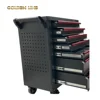 YyhcTool BoxGoldenline 7 Drawers Roller Tool Cabinet Classic Metal Storage Tool Carton Box Iron Handle Box With Odm Tool Powder 6
