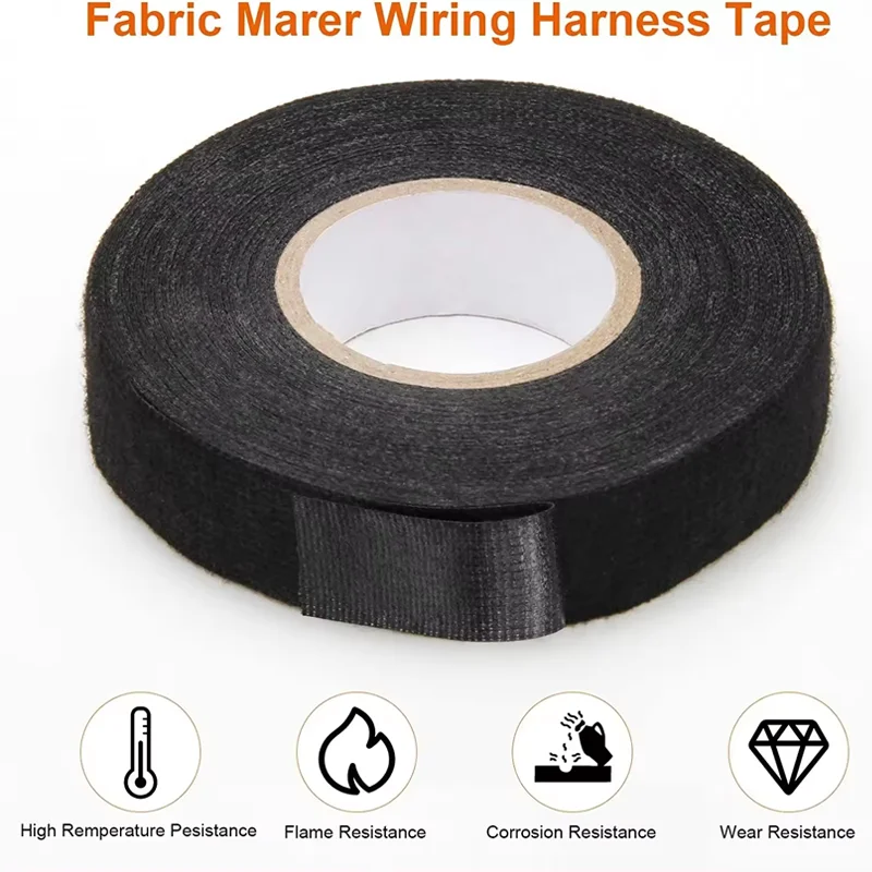 wiring harness tape Multipurpose Cloth Sticker Fabric Tape Wiring Harness Tape For Automotive Mounting Industrial Single Sided