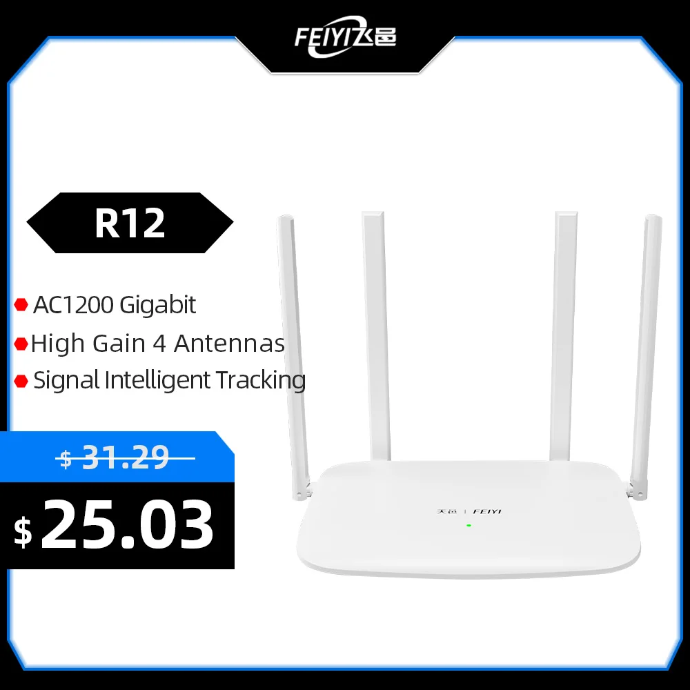 FEIYI-R12-Dual-Band-2-4G-5-0GHz-1167Mbps-Wireless-WiFi-Router-AC1200 ...