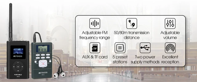 Sistema Guida Turistica Retekess T130-T131 - 99 Canali Wireless, Ricaricabile, Per Gruppi E Visite - Foto 14