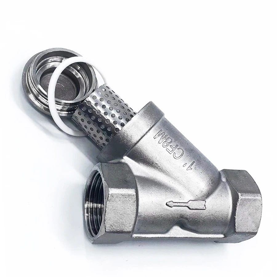 Filtro em com Linhas Fêmea 304 Bsp tipo y Bomba Medidor de Água Doméstico Purificação de Água Válvula Filtro Aço Inoxidável