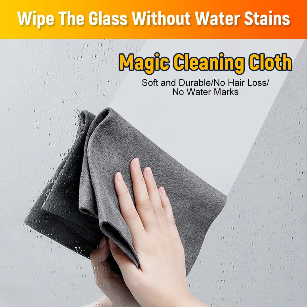 Thickened Magic Cleaning Cloth, Microfiber Glass Cleaning Cloth