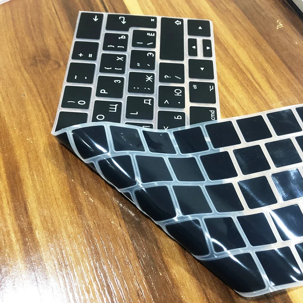 Russian silicone Keyboard Cover for Macbook air13/12 /15/16pro touchbar A2992/A3113/A2941/A1990/A3114/A2289A2337/A2141