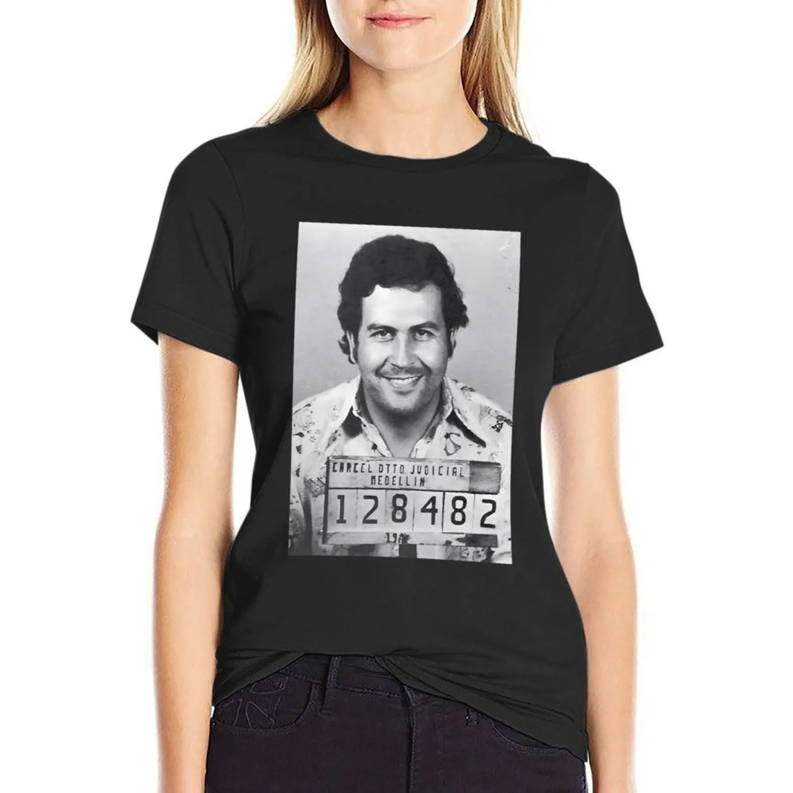 

Pablo Escobar Mugshot T-shirt plus size tops summer clothes summer top T-shirt Women
