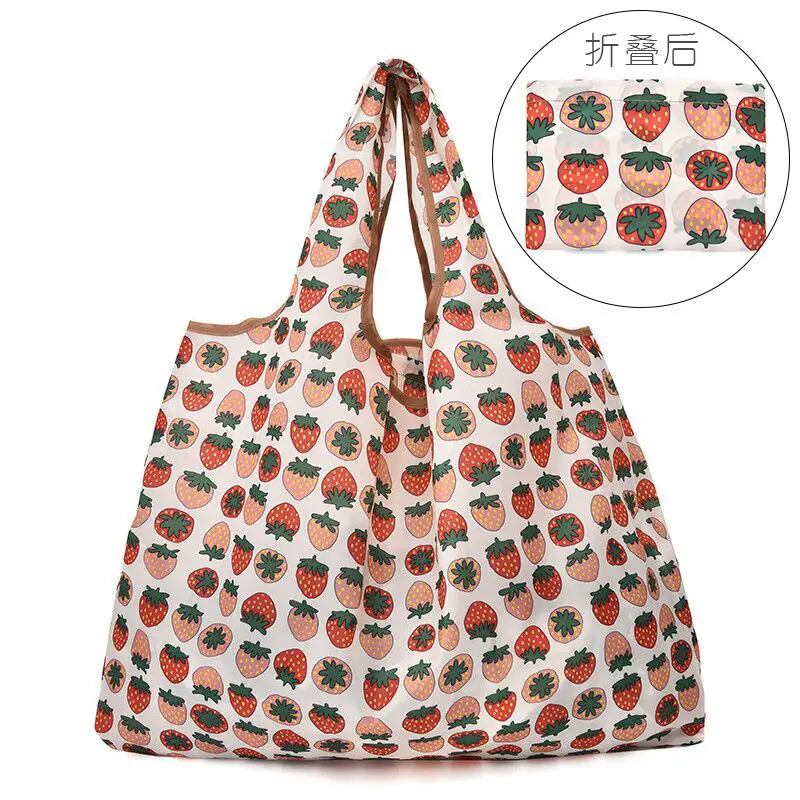 

Portable folding supermarket shopping bag of large capacity packet waterproof bag is environmental protection bag