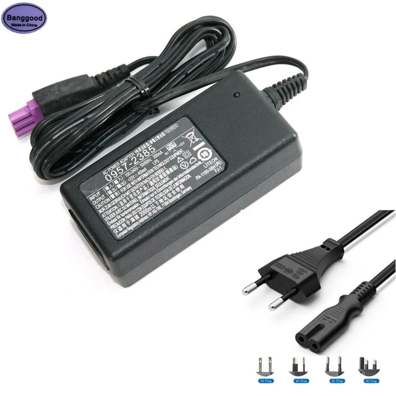22V 455mA 0957 2385 0957 2403 Printer AC Power Charger Adapter for HP