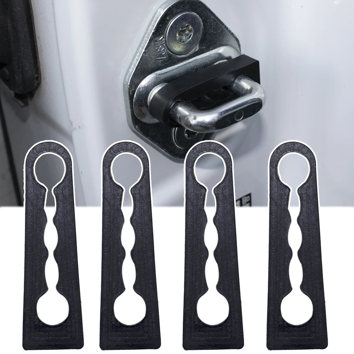 Car Sound Damper Door Locker 4X For Nissan Qashqai J10 J11 X-Trail T31 T32 Juke F15 Murano Z51 Z52 Pathfinder R51 R52 Note,car door lock damper,car sound deadener