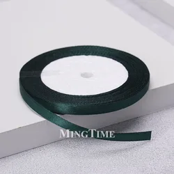 Elegant Satin Ribbon - Gold and Sage Green for Gift Wrapping and Decorations (Christmas green)