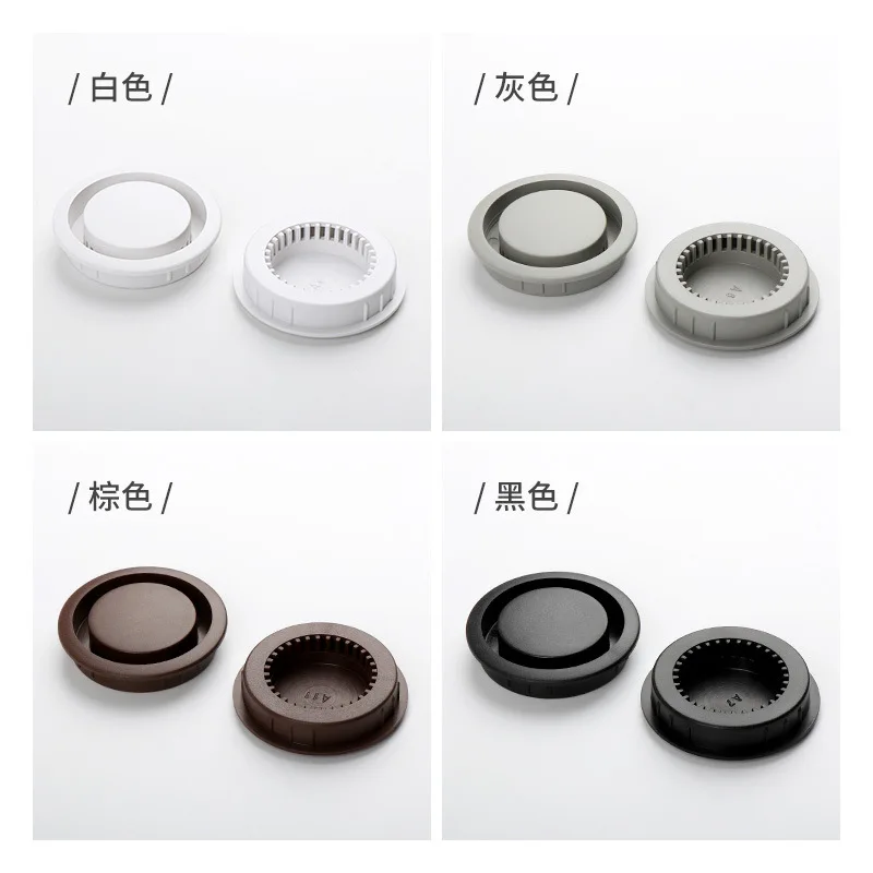 5pcs Circular plastic shoe cabinet air cover Shoe cabinet air vent 50mm tatami vent cover rejilla ventilacion