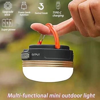 10W COB+LED Camping Lantern 3 Lighting Modes Rechargeable Flashlight Portable Tents Lamp Outdoor Hiking Fishing Hanging Light