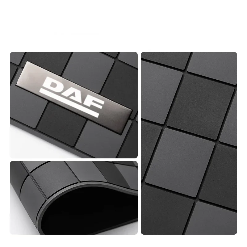 Car Dashboard Non Slip Mat Pads for DAF Car XF 95 105 Phone Holder Mat Anti-skid Dashboard Plaid Interior Accessories