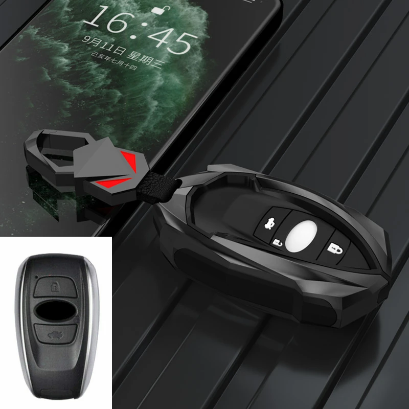 Copertura della cassa chiave dell'automobile della lega per Subaru BRZ Forester Legacy Outback WRX WRX STI Impreza XV Crosstrek Smart Keyless Remote Cover - S4d028362130344429963a70cc57bfe31d