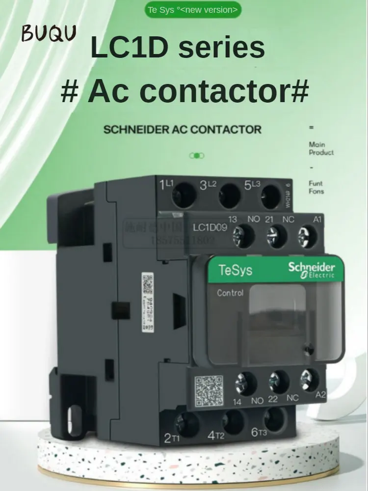 

Schneider New black version AC Three-pole contactor 3P LC1D09 LC1D12 B7C F7C Q7C M7C 24V 110V 220V 380V