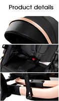 Poussette de bébé de luxe 3 en 1, voiture pour landau, poussette légère pour nouveau-nés, landau, siège auto pour bébé, buggy 4