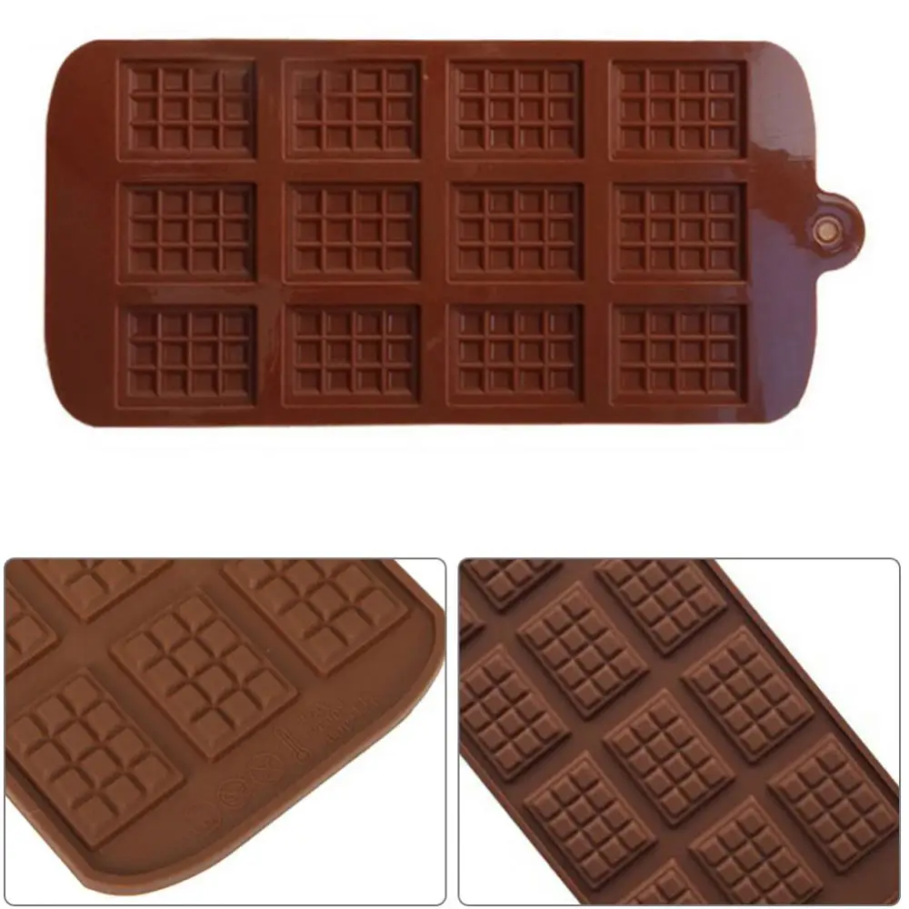 1~30PCS Cells Chocolate Mold for Scented Candle Making Decorating Tool Fondant Patisserie Candy Bar Silicone Mould Handmade
