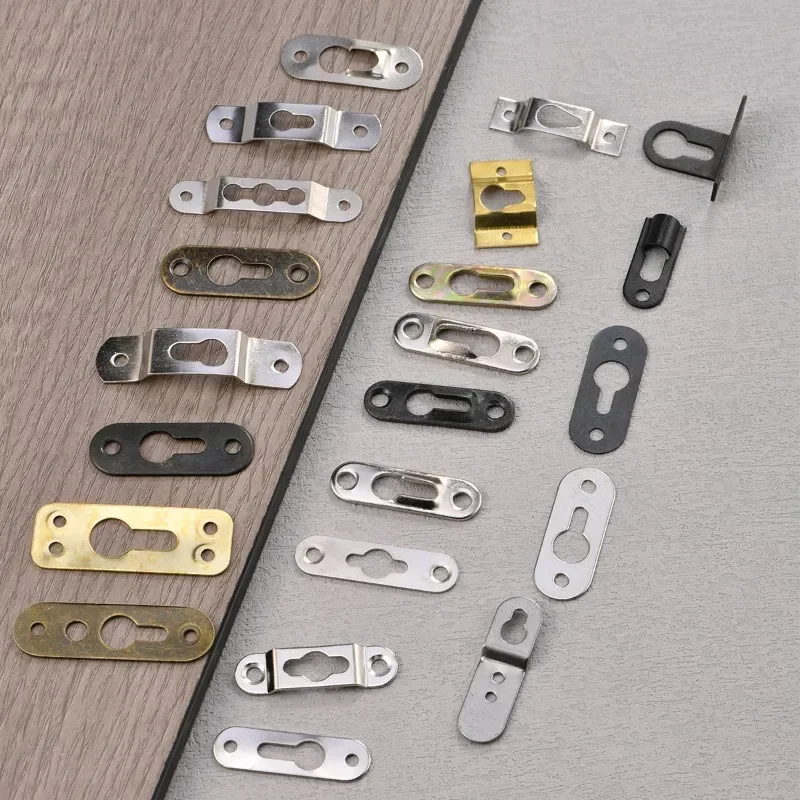 10pcs picture frame buckle Picture frame hook Double hole hook picture hidden buckle hoist pendant hardware accessories