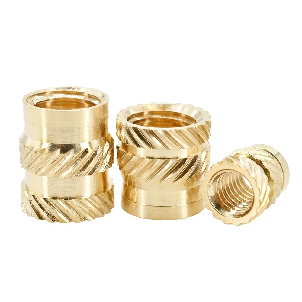 M2 M2.5 M3 M4 M5 M6 Messing-Einsatzmuttern, Heißschmelz- und Eingriffsmuttern, gerändelt, für Spritzguss, Kupfer-Einsatzmuttern, für 3D-Druck, Kunststoffmodelle, Wärme-Gewindeeinsätze – Detail 4