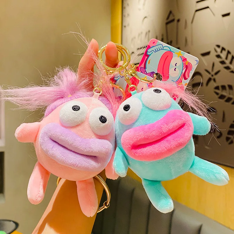 

Cartoon Braided Prince Fabric Doll Keychain Student Bag Hanging Decorations Personalized Fashion Car Key Pendant Small Gifts