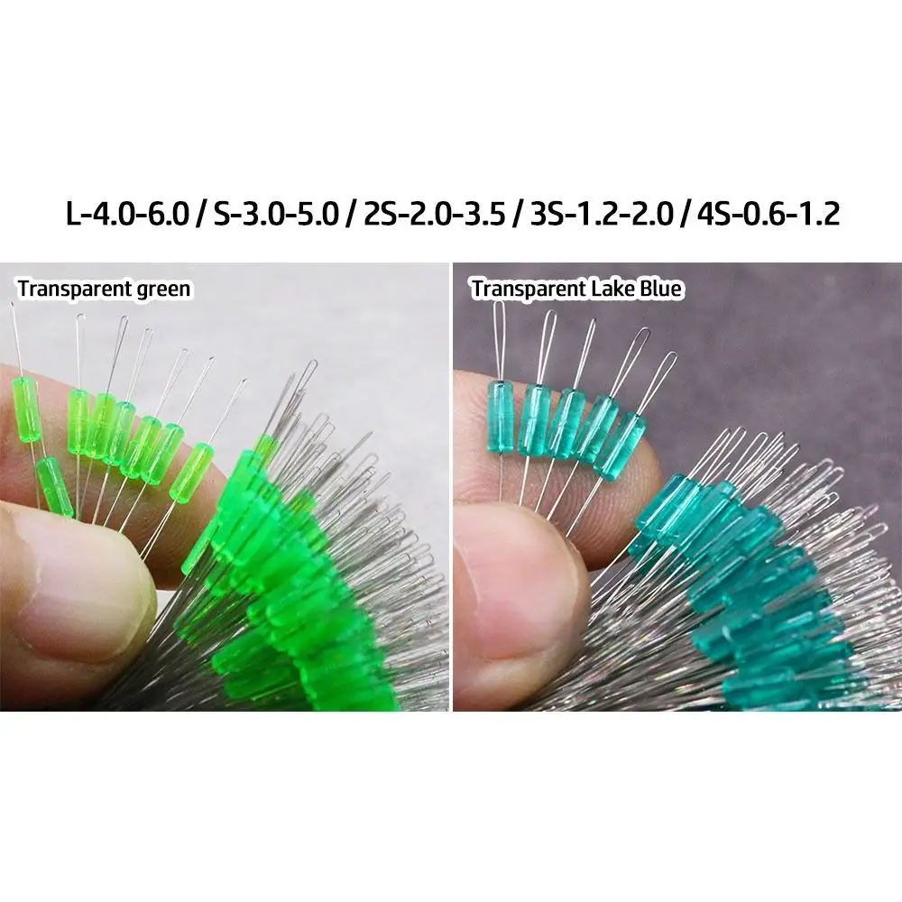 100 pièces stop float pêche silcone 5 tailles couleurs connecteur ligne résistance accessoires