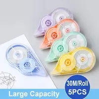 5Pcs/Set Correction Tape Roller 30m*5mm White Sticker Tape Simple Error Eraser Tape Student Stationery School Supplies 150m New 1