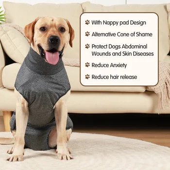 Pet Clothes Dog Recovery Suit Puppy Postoperative Vest Dog Homewear Pajamas for Small Medium Large Dogs Clothes 3