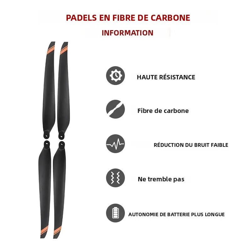 Hélices Drone CW CCW Lot 2/4/8 Pcs Protection Solaire