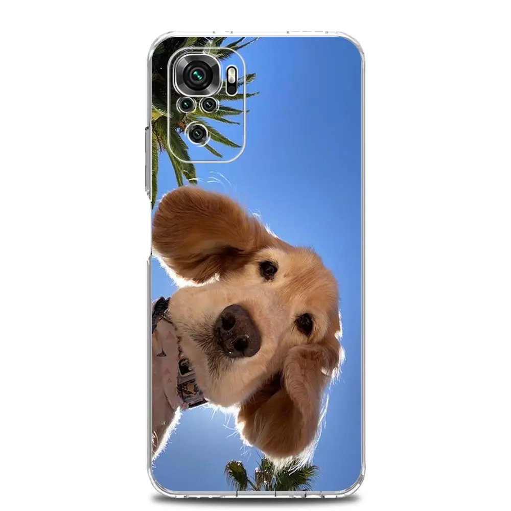 Golden Retriever Friend Silicone Clear Phone Case