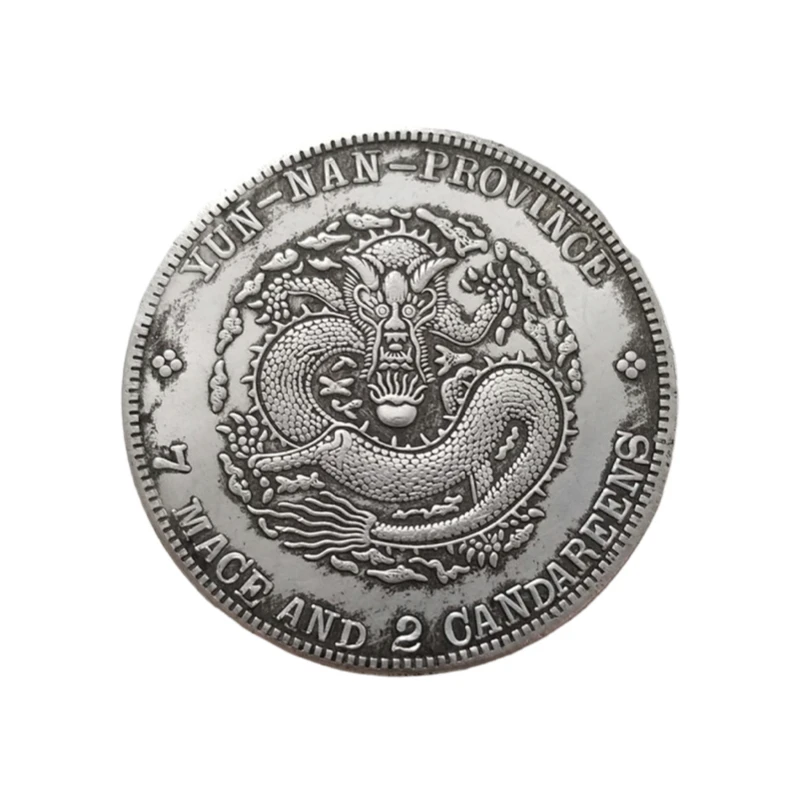 Monete I-Ching Dragon Lucky Coin Lotteria Ticket Scratcher Tool Challenge Coin Fortune Coins Monete Feng Shui Per Il Successo