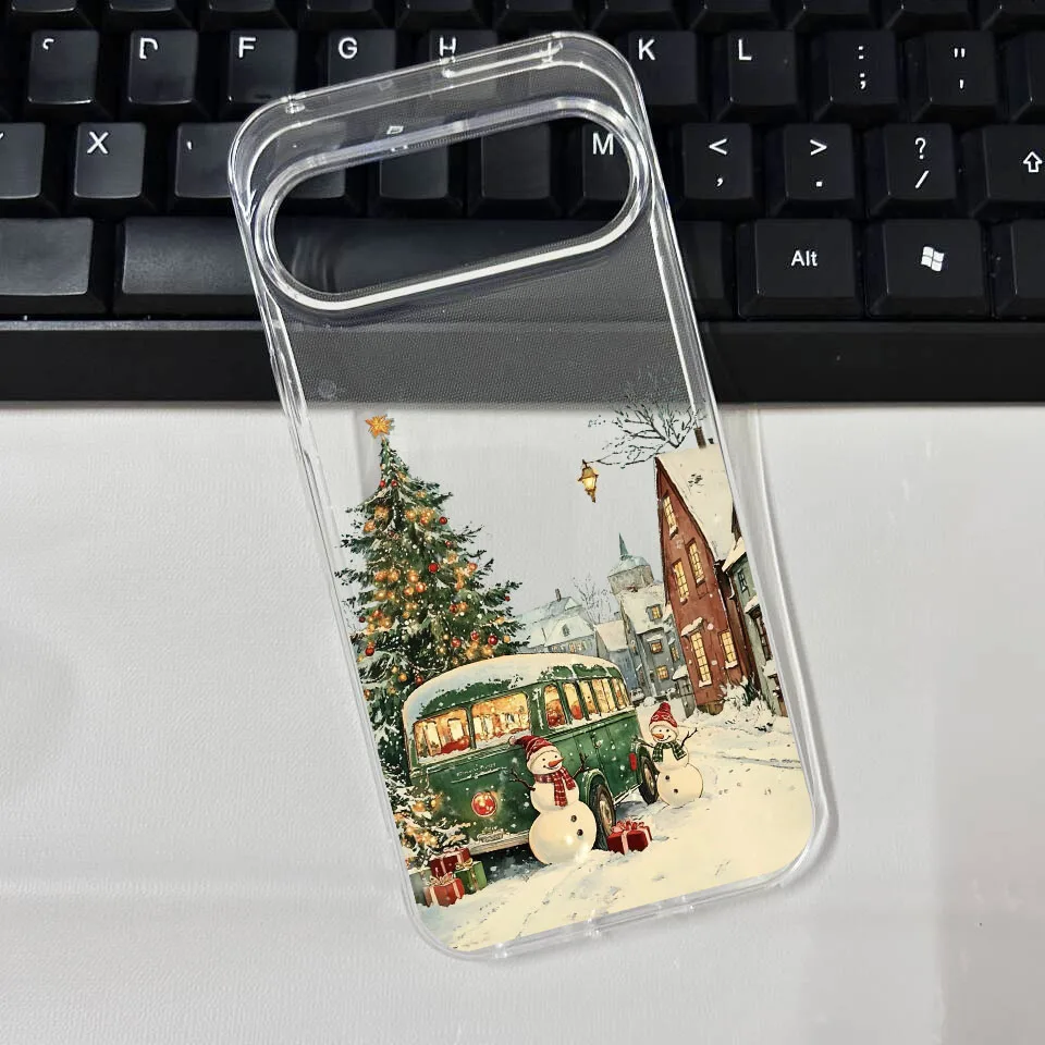 Winter Snow Landscape Phone Case - Christmas Street Scenery Soft TPU Cover